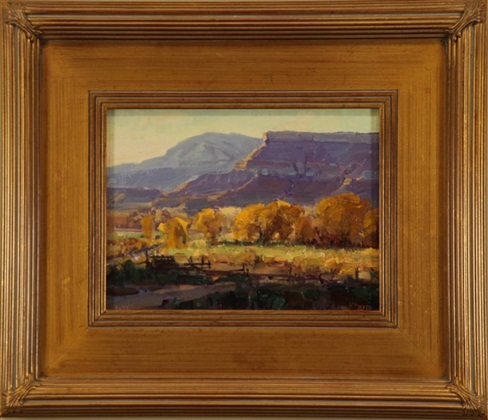 Bluff, Katherine Statz, 8” x 12,” oil on board, 2006