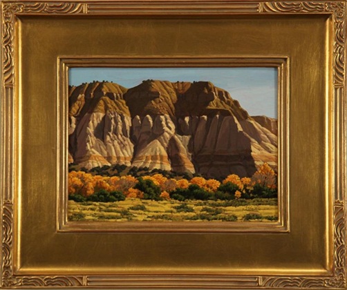 Autumn Cliffs, Meikle, 10” x 12,” oil on board, 2008