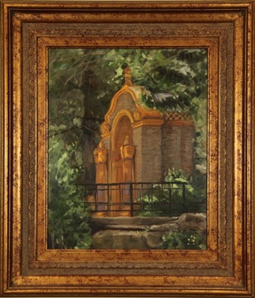 Garden Park, A. Andersen, 16” x 20,” oil on board