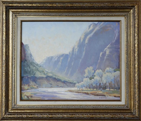 Virgin River, Diane Turner, 16” x 22,” oil on board 