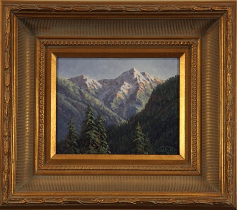 Rocky Mountains, Randy Hollis, 8” x 10,” oil on board, 2000