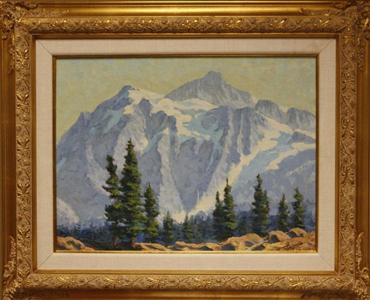 Glacier, Andreasen, 18” x 24,” oil on board, 1980