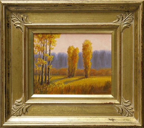 Fall Field, G. Oborn, 10” x 12,” oil on board, 2008