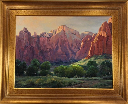 Capitol Reef, Elva Malin, 30” x 40,” oil on canvas, 1989