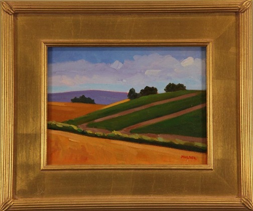 Fields, Tom Mulder, 10” x 14,” oil on canvas